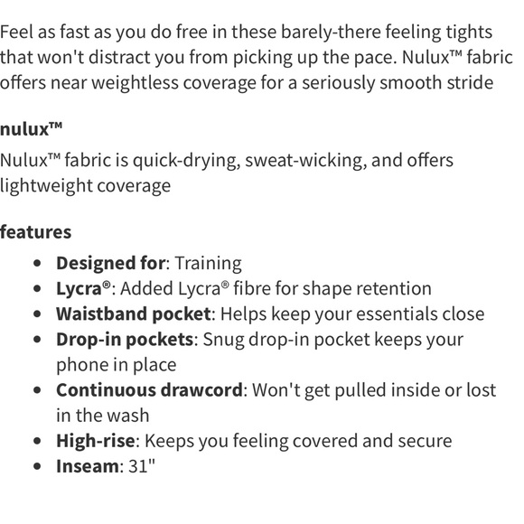 Lululemon Fast & Free Tight *Tall Non-Reflective 31"
True Navy size 4 VGUC - Picture 6 of 12